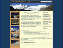 Tablet Screenshot of gletscherschutz.trekking.cc